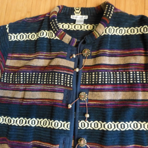 YELLOWSTONE COUNTRY JACKET BY DRESS BARN HEAVY COTTON JACKET - Picture 2 of 4